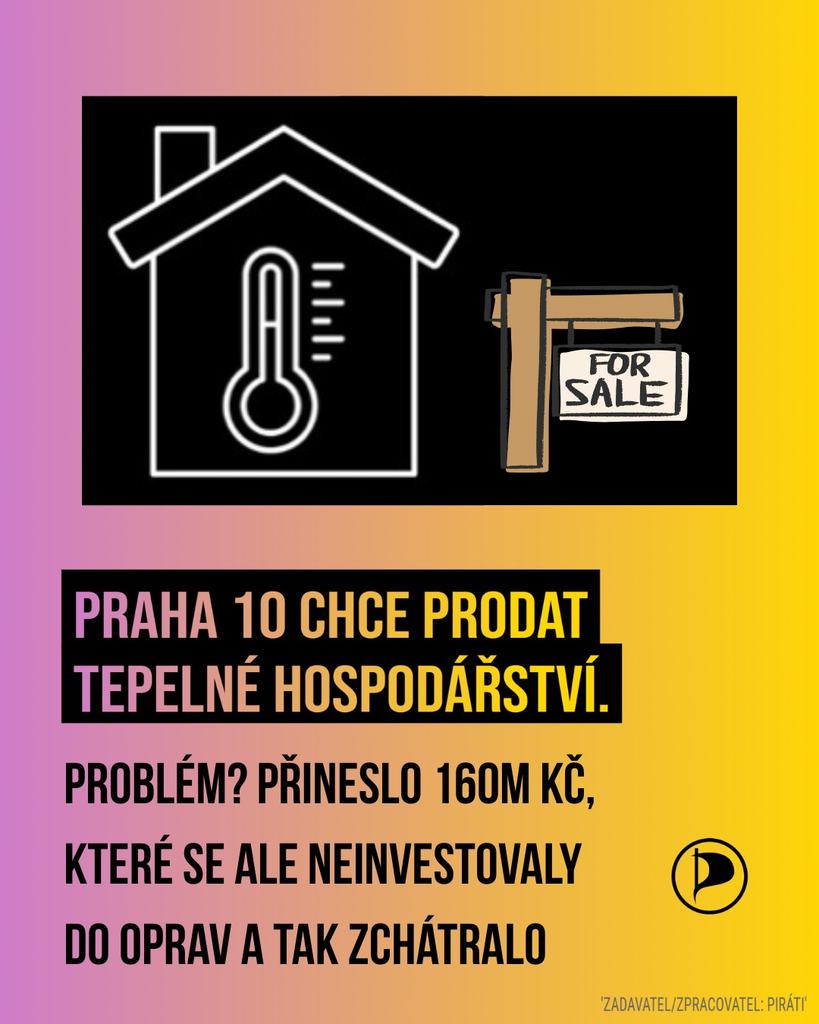 Praha 10 chce prodat tepelné hospodářství